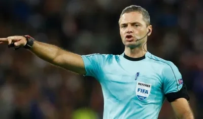 Damir Skomina, arbitro esloveno. 