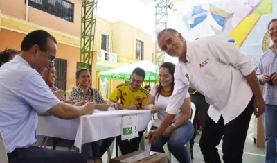 Eduardo Verano, gobernador del Atlántico.