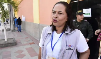 Elizabeth Maquillón, coordinadora de la MOE en Barranquilla y Atlántico,