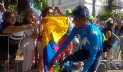 Nairo Quintana, ciclista colombiano. 