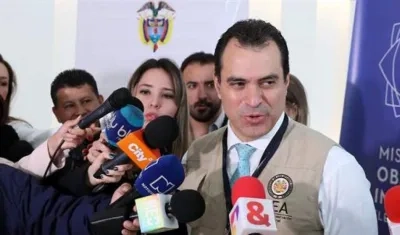 El jefe de la Misión de Veeduría Electoral (MVE) de la OEA, Kevin Casas.