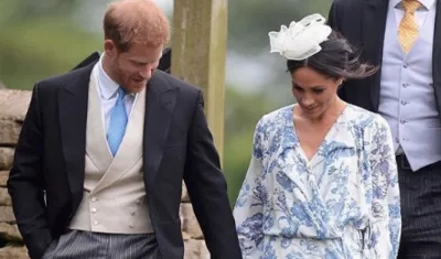 Los duques de Sussex en una boda este fin de semana.