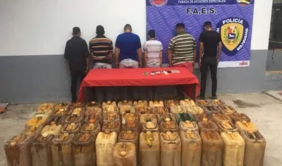 Fueron capturados 5 integrantes de una banda criminal dedicada al contrabando de extracción de combustible en el estado Táchira