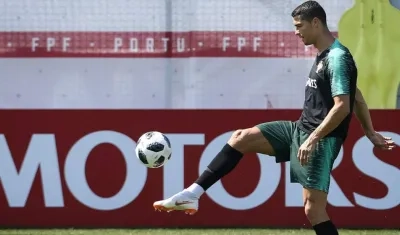 Cristiano Ronaldo, delantero portugués. 
