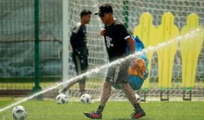 Juan Carlos Osorio, durante un entrenamiento. 