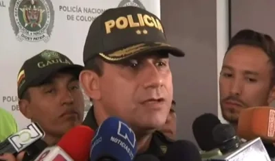 Brigadier general Óscar Gómez, comandante de la Policía Metropolitana del Valle de Aburrá.
