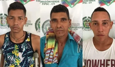 Los hombres fueron asegurados en la Cárcel de Ternera de Cartagena.