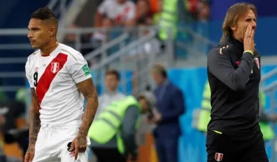 Paolo Guerrero y Ricardo Gareca.