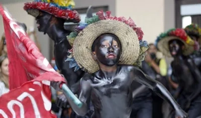 Danza de Son de Negro durante el lanzamiento del evento.