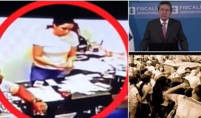 Imágenes de los videos que son evidencia para la Fiscalía.