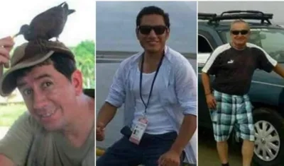 Equipo periodístico asesinado por alias 'Guacho'.