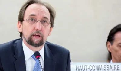Zeid Ra'ad al Hussein, alto comisionado de la ONU para los Derechos Humanos.