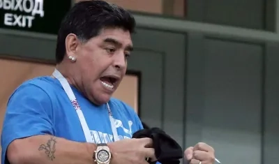 Diego Maradona, exjugador argentino. 