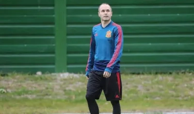 El volante español Andrés Iniesta.
