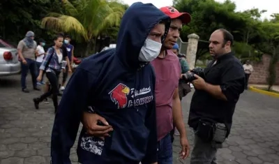 Imagen de la protesta de este domingo.