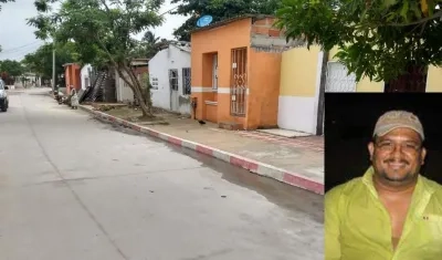 En este sector fue asesinado el taxista Carlos de Jesús Barletta De Ávila, quien aparece en el recuadro.