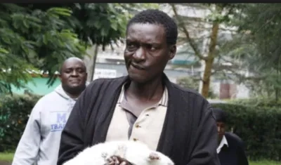 James Mukangi, que fue detenido por vender carne de gato.