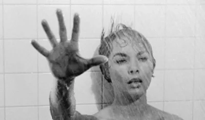 Escena en la ducha de la cinta "Psicosis" de Alfred Hitchcock.