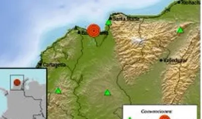Gráfica del Temblor de Tierra en la Costa.