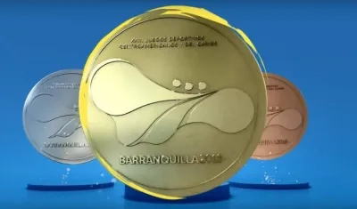 Ilustración de las medallas de Barranquilla 2018. 