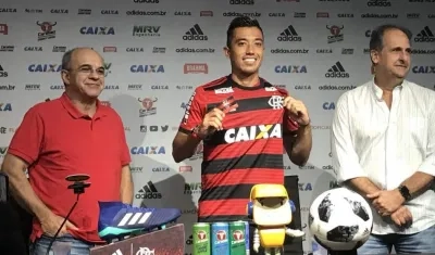 Fernando Uribe durante su presentación.