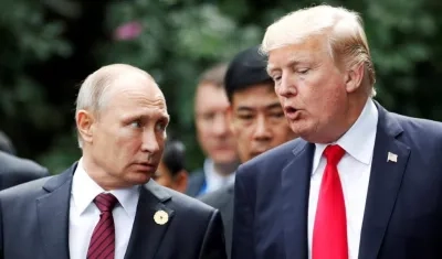 Vladimir Putin y Donald Trump.