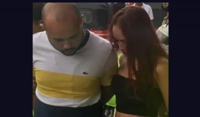 Juan Ricardo Carvajal Barraza  y su compañera sentimental Laura Marcela Guarín Gómez.