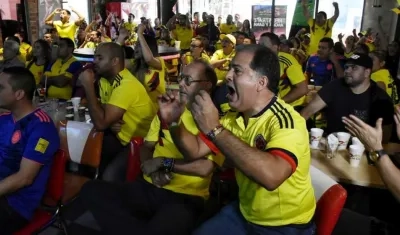 Así se vivió el triunfo de Colombia.