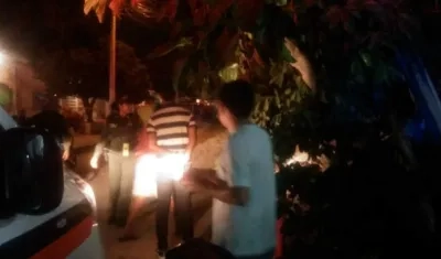 Lugar de los hechos en el barrio Simón Bolívar.