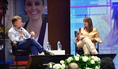 Presidente hizo el balance del sector laboral en un conversatorio con la Ministra de Trabajo, Griselda Restrepo.