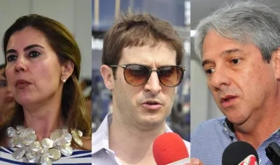 Nubia Estela Martínez, Alfredo Carbonell y Jaime Amín