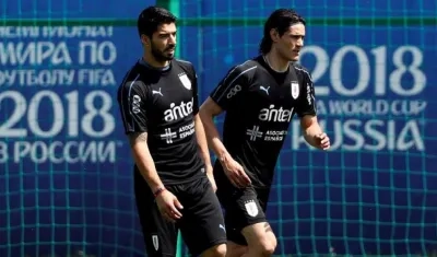 Luis Suárez y Edinson Cavani.