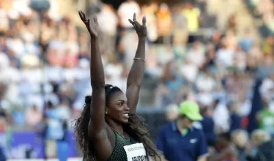 Caterine Ibargüen, atleta colombiana. 