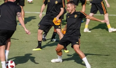 Eden Hazard, jugador estelar de Bélgica. 