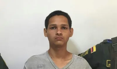 Juan Diego Ávila Torres, alias 'El Parce', tras ser capturado por la muerte de 'Papo'.