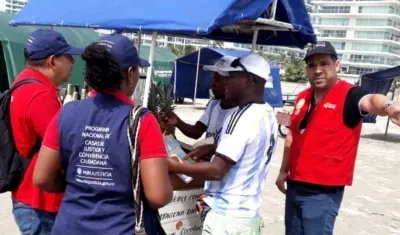 El Distrito socializó los precios con los vendedores, turistas y cartageneros.