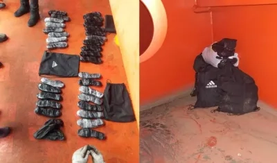 La droga estaba camuflada en 31 suelas de zapatos y zapatillas.