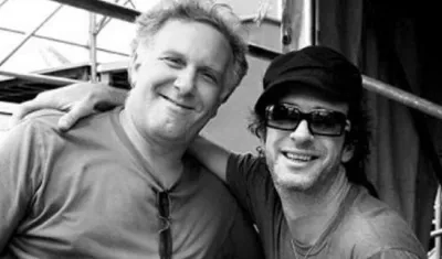 El músico argentino Daniel Sais y Gustavo Cerati.