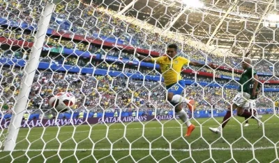 Acción del gol de Roberto Firmino. 