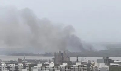 Último incendio en la Isla de Salamanca.
