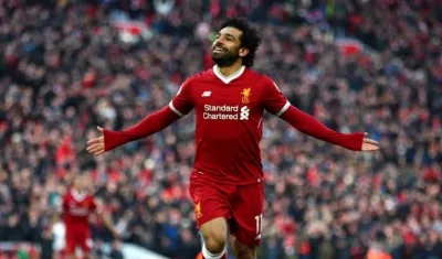 El delantero egipcio del Liverpool, Mohamed Salah.