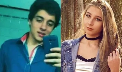 A la derecha el joven asesinado Fernando Pastorizzo, y a la derecha su homicida Nahir Galarza.