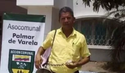 Luis Barrios Machado, presidente de Asocomunal de Palmar de Varela.