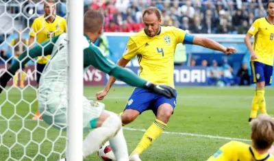 Andreas Granqvist, capitán de Suecia. 