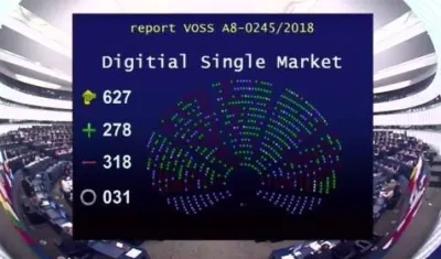 El Parlamento Europeo discutirá en septiembre las normas propuestas sobre derechos de autor.