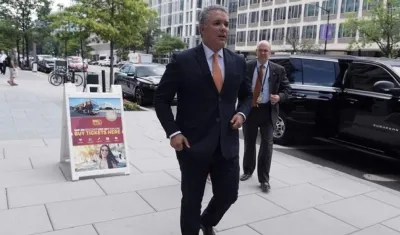 El presidente electo de Colombia, Iván Duque, en Washington.