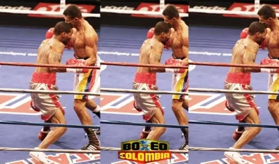 Momento del cabezazo entre Holt y Torres.