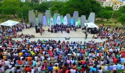 Concierto en el Parque Sagrado Corazón.