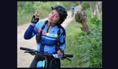 María Mónica Escobar Ripoll, ciclomontañista arrollada por un carro.