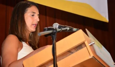 La ministra de Educación, Yaneth Giha. 